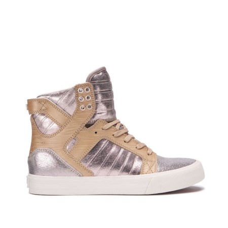 Supra Skytop Sølv Høye Sneakers Dame [NO-3-M394]